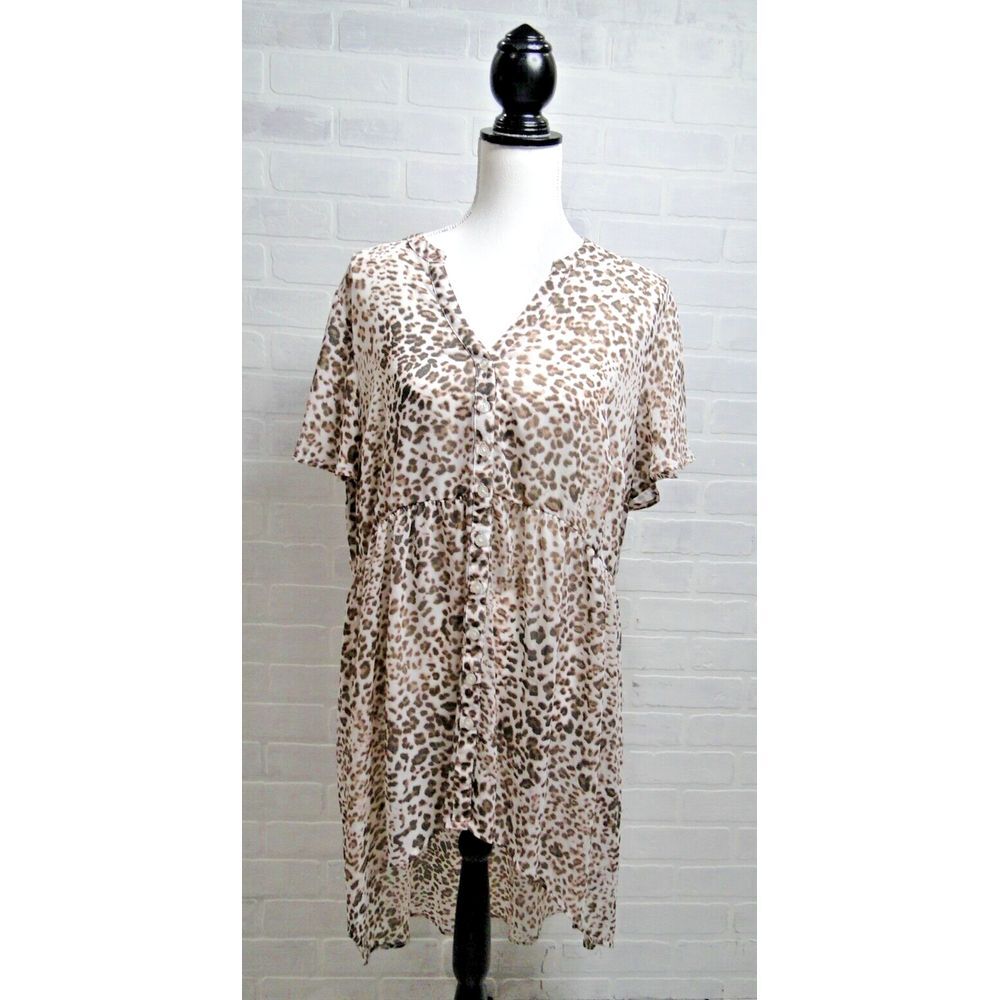 Torrid 2 Cheetah Print Tunic top‎